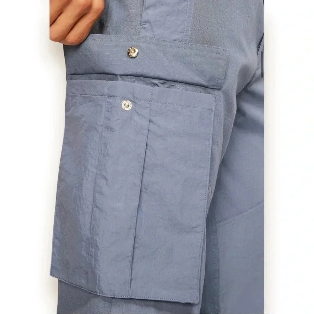 Air Jordan Sport DNA Cargo Pocket Casual Blue Nylon Pants Men’s Size XS